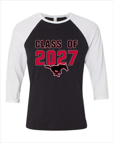 South Western Mustangs Class of 2027 Women's Baseball T-Shirt