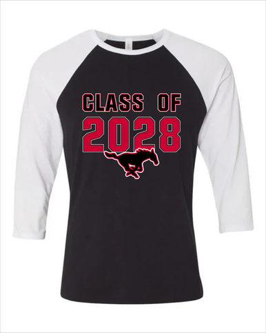 South Western Mustangs Class of 2028 Men's Baseball T-Shirt