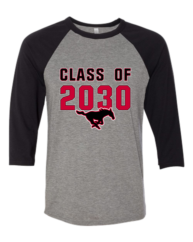 South Western Mustangs Class of 2030 Men's Baseball T-Shirt
