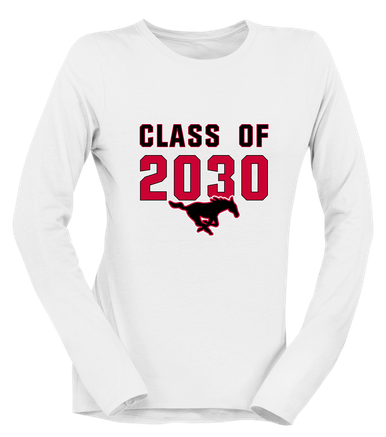 South Western Mustangs Class of 2030 Women's Premium LS T-Shirt
