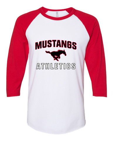 South Western Mustangs Athletics Women's Baseball T-Shirt
