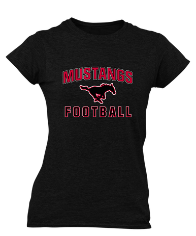 South Western Mustangs Football #1 Women's SS T-Shirt