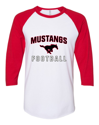 South Western Mustangs Football #1 Men's Baseball T-Shirt