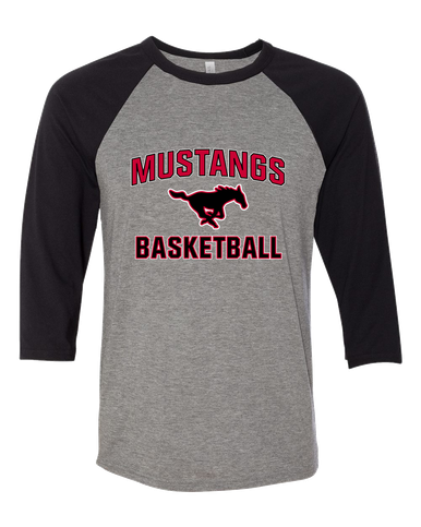 South Western Mustangs Basketball #1 Men's Baseball T-Shirt