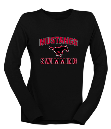 South Western Mustangs Swimming Women's Premium LS T-Shirt