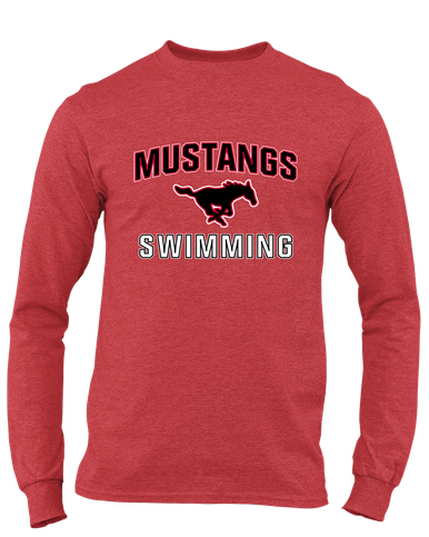 South Western Mustangs Swimming Men's LS T-Shirt