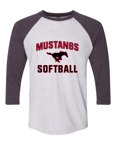 South Western Mustangs Softball #1 Women's Baseball T-Shirt