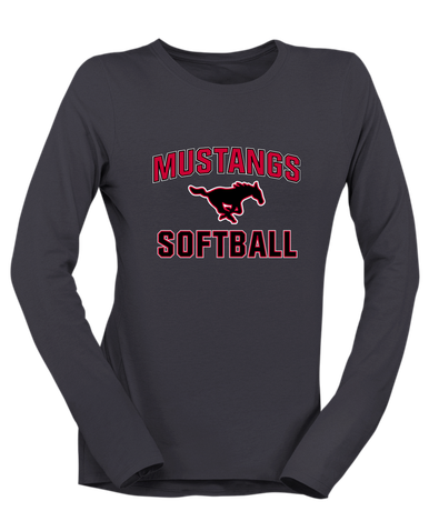South Western Mustangs Softball #1 Women's LS T-Shirt