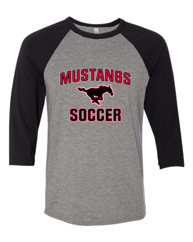 South Western Mustangs Soccer #1 Women's Baseball T-Shirt