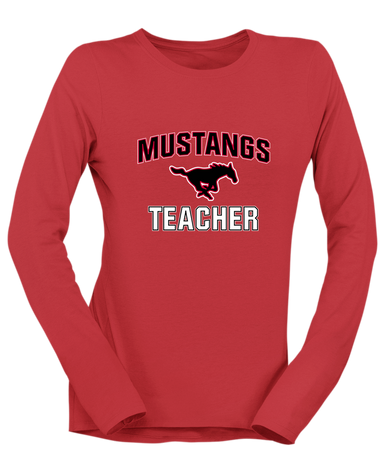 South Western Mustangs Teacher Women's LS T-Shirt