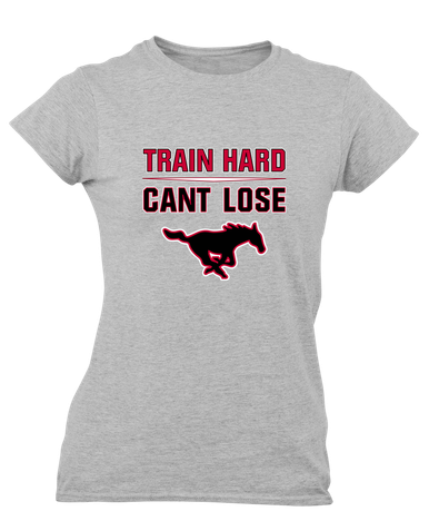 South Western Mustangs Train Hard, Can't Lose Women's Premium SS T-Shirt