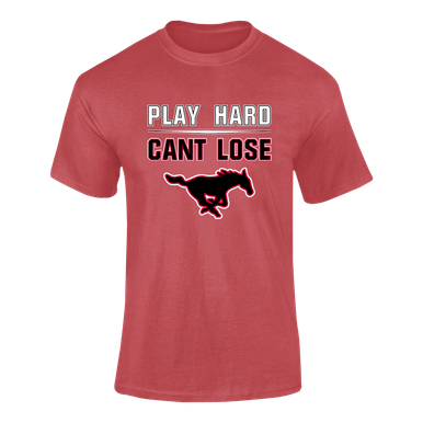 South Western Mustangs Play Hard, Can't Lose Men's Premium SS T-Shirt