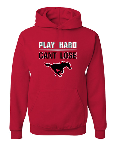 South Western Mustangs Play Hard, Can't Lose Men's Premium Hoodie