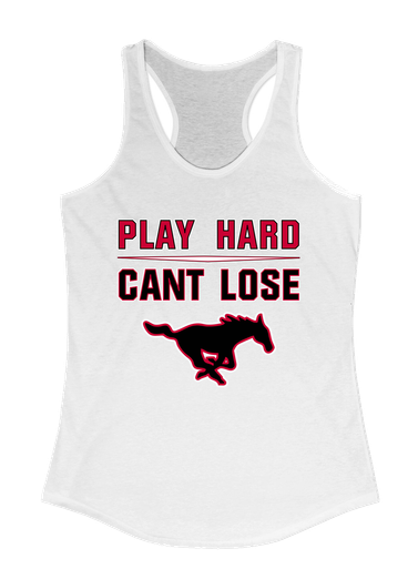 South Western Mustangs Play Hard, Can't Lose Women's Tank Top