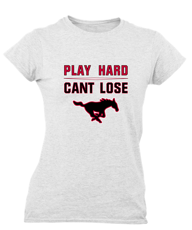 South Western Mustangs Play Hard, Can't Lose Women's SS T-Shirt