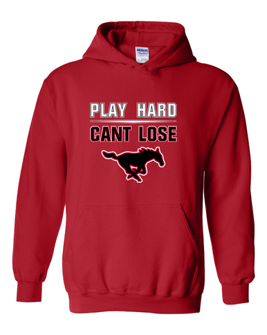 South Western Mustangs Play Hard, Can't Lose Men's Hoodie