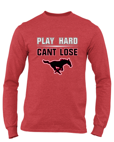 South Western Mustangs Play Hard, Can't Lose Men's Premium LS T-Shirt