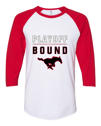 South Western Mustangs Playoff Bound Women's Baseball T-Shirt