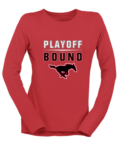 South Western Mustangs Playoff Bound Women's Premium LS T-Shirt