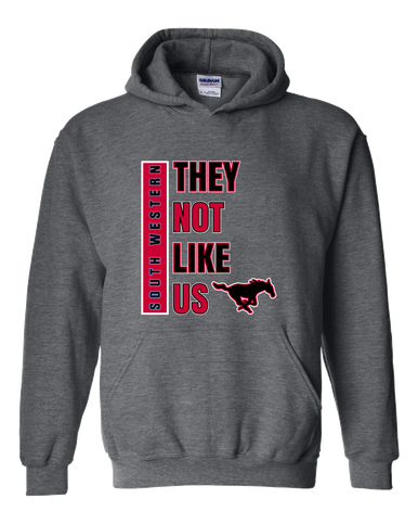 South Western Mustangs They Not Like Us #1 Men's Hoodie