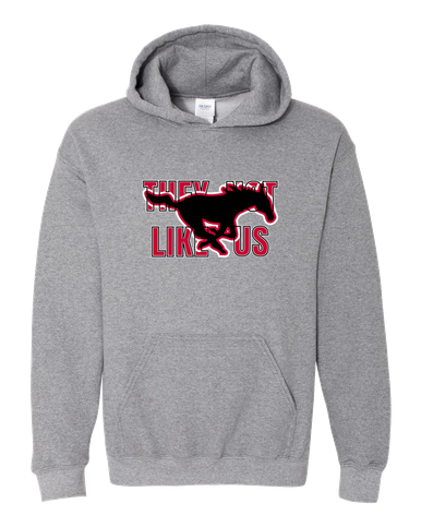 South Western Mustangs They Not Like Us #2 Men's Hoodie