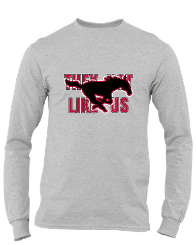 South Western Mustangs They Not Like Us #2 Men's LS T-Shirt