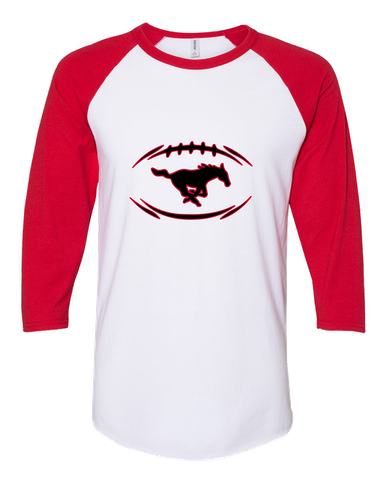 South Western Mustangs Football #3 Women's Baseball T-Shirt