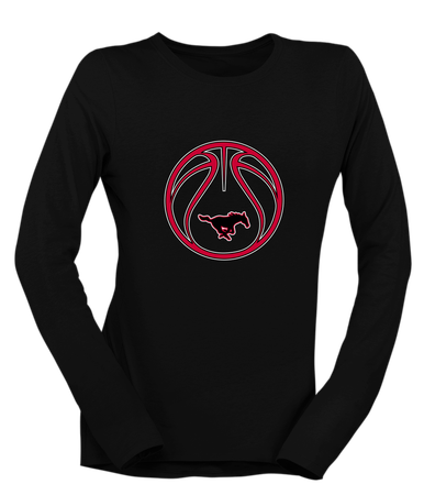 South Western Mustangs Basketball #2 Women's LS T-Shirt
