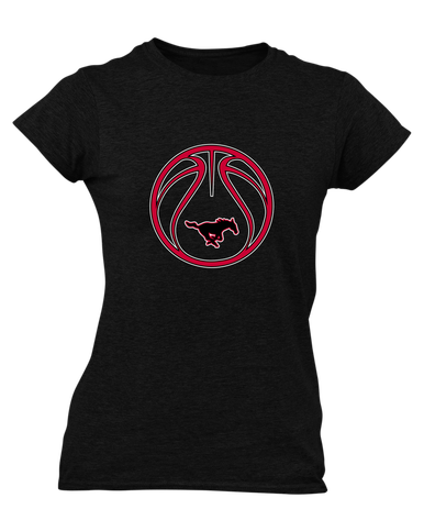 South Western Mustangs Basketball #2 Women's SS T-Shirt