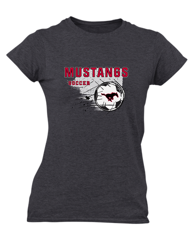South Western Mustangs Soccer #2 Women's Premium SS T-Shirt