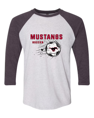 South Western Mustangs Soccer #2 Women's Baseball T-Shirt