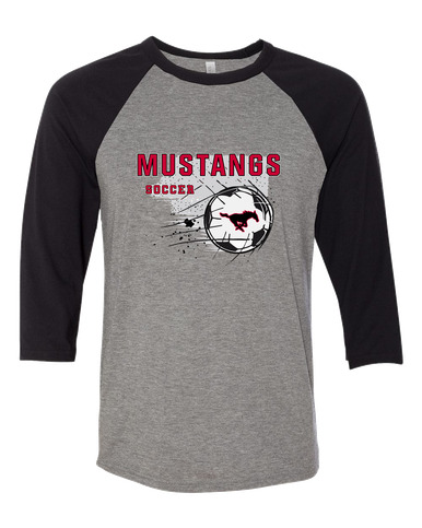 South Western Mustangs Soccer #2 Men's Baseball T-Shirt