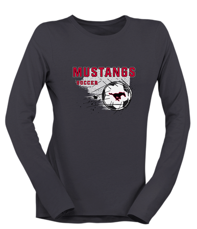South Western Mustangs Soccer #2 Women's Premium LS T-Shirt