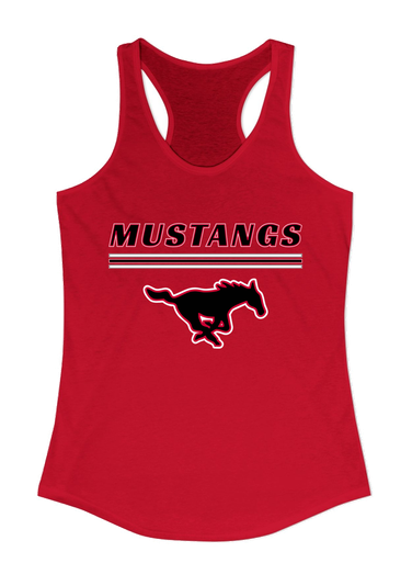 South Western Mustangs Mascot #8 Women's Tank Top