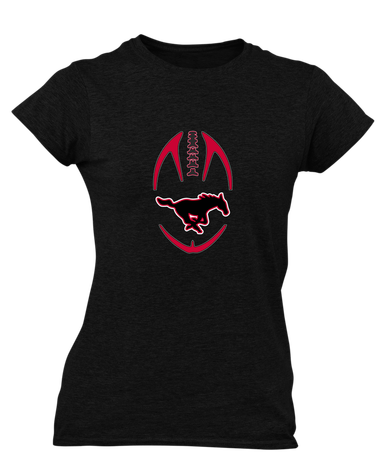 South Western Mustangs Football #4 Women's Premium SS T-Shirt