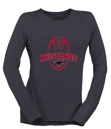 South Western Mustangs Football #5 Women's Premium LS T-Shirt