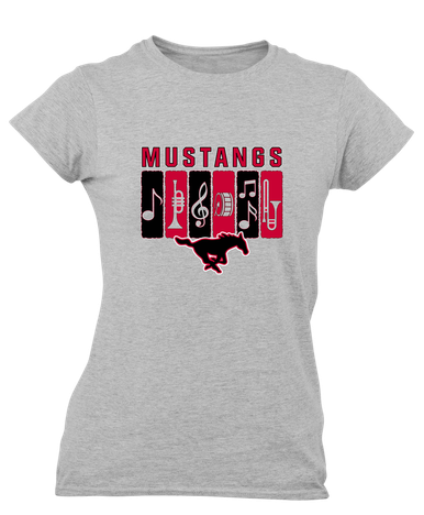South Western Mustangs Band # 2 Women's Premium SS T-Shirt
