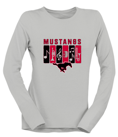 South Western Mustangs Band # 2 Women's Premium LS T-Shirt