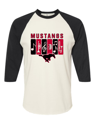 South Western Mustangs Band # 2 Men's Baseball T-Shirt