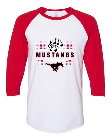 South Western Mustangs Band # 3 Men's Baseball T-Shirt