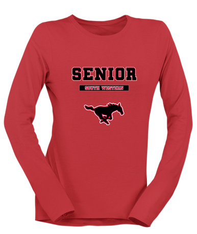 South Western Mustangs Senior #2 Women's Premium LS T-Shirt
