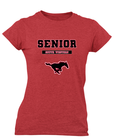 South Western Mustangs Senior #2 Women's Premium SS T-Shirt