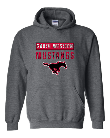 South Western Mustangs Mascot #9 Men's Hoodie