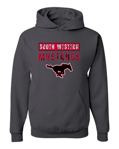 South Western Mustangs Mascot #9 Men's Premium Hoodie