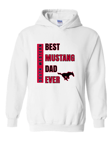South Western Mustangs Best Mustang Dad Men's Hoodie