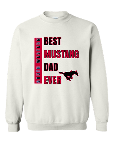 South Western Mustangs Best Mustang Dad Men's Sweatshirt