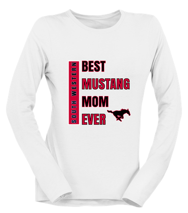 South Western Mustangs Best Mustang Mom Women's Premium LS T-Shirt