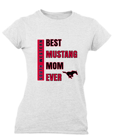 South Western Mustangs Best Mustang Mom Women's SS T-Shirt