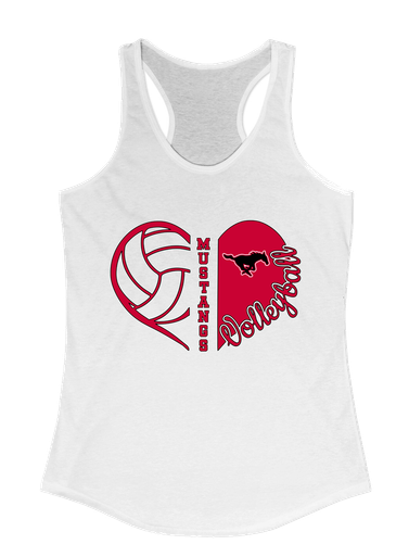 South Western Mustangs Heart Volleyball Women's Tank Top