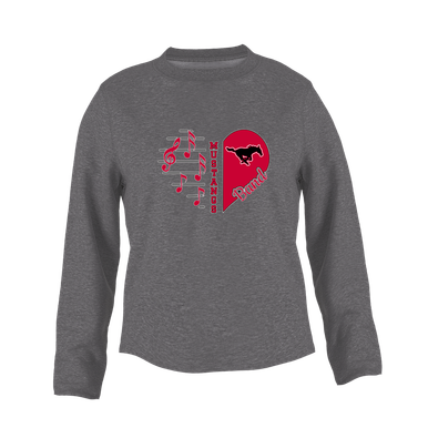 South Western Mustangs Heart Band Women's Sweatshirt